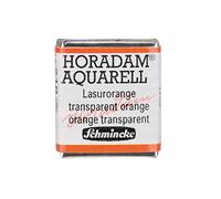 Schmincke - HORADAM® AQUARELL - aquarelle d'artiste très fine, 218 orange glacé, 14 218 044, 1/2 godet