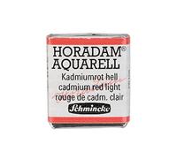 Schmincke - HORADAM® AQUARELL - aquarelle d'artiste très fine, 349 rouge cadmium clair, 14 349 044, 1/2 godet