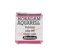 Schmincke - HORADAM® AQUARELL - aquarelle d'artiste très fine, 351 rouge rubis, 14 351 044, 1/2 godet