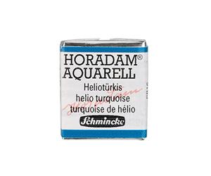 Schmincke - HORADAM® AQUARELL - aquarelle d'artiste très fine, 475 hélioturquoise, 14 475 044, 1/2 godet