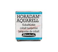 Schmincke - HORADAM® AQUARELL - aquarelle d'artiste très fine, 509 turquoise cobalt, 14 509 044, 1/2 godet