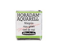 Schmincke - HORADAM® AQUARELL - aquarelle d'artiste très fine, 524 vert mai, 14 524 044, 1/2 cupule
