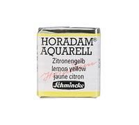 Schmincke - HORADAM® AQUARELL - aquarelle d'artiste ultra-fine, 215 jaune citron, 14 215 044, 1/2 godet
