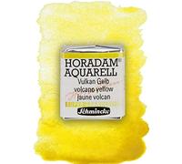 Schmincke - HORADAM® AQUARELL, Super Granulation, 14 911 044 Jaune volcanique, 1/2 cupule, teintes très fortement granulées, aquarelles très fines, super granulées