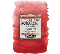 Schmincke - HORADAM® AQUARELL, Super Granulation, 14 913 044 Vulkan Rot, 1/2 godet, teintes très fortement granulées, aquarelles supergranulées très fines