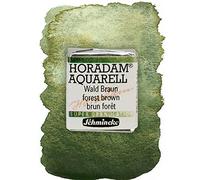 Schmincke - HORADAM® AQUARELL, super granulation, 14 944 044 brun forêt, 1/2 godet, teintes très fortement granulées, aquarelles supergranulées très fines