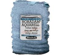 Schmincke - HORADAM® AQUARELL, Super Granulation, 14 952 044 Indigo des mers profondes, 1/2 godet, teintes très fortement granulées, aquarelles supergranulées très fines