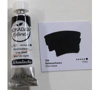 Schmincke Horadam Naturals, Vine Black, 15 ml, 26750006, aquarelle végétalienne, pigments naturels, combinaison d'aquarelle et de gouache, tube de 15 ml