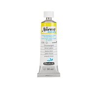 Schmincke - NORMA® Blue, 21236009, peinture à l'huile à l'eau ultra-fine pour artistes, très pigmentée, résistante à la lumière, végétalienne, jaune citron, 35 ml