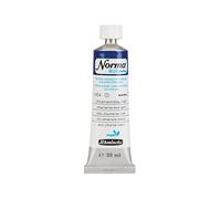 Schmincke - NORMA® Blue, 21404009, Couleurs à l'huile pour artistes, très finement pigmentées, résistantes à la lumière, végétaliennes, bleu outremer clair, 35 ml