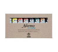 Schmincke - NORMA® Blue, 71200097, Set en carton, 8 x 35 ml, hautement pigmenté, résistant à la lumière, peinture à l'huile d'artiste à l'eau très fine, vegan