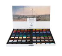 Schmincke - Pastel, 120 couleurs, multi-usages, 77 120 097, set en carton avec 120 demi-crayons pastel, pastels faits à la main, brillants, mats veloutés, couleurs très résistantes à la lumière