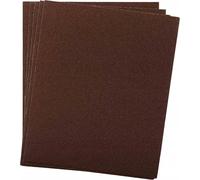 Schmith Toile abrasive 230 x 280 mm P60-5 feuilles pour ponçage bois, métal, vernis, plastique, aluminium et surfaces diverses avec corindon haute performance.