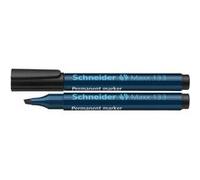 SCHNEIDER - 133 Marqueur permanent, pointe biseautée, noir Largeur de tracé: env. 1,0 - 4,0 mm, rechargeable -113301 Noir G