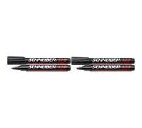 Schneider Marqueur Permanent 133 Pointe Biseautée, Encre Rouge