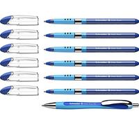 Schneider 151277 XB Pochette de 6 stylos bille slider et 1 stylo bille Rave Bleu