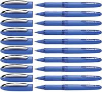 Schneider 183203 One Hybrid C (Stylos rollers à encre liquide, non rétractable, épaisseur de trait: 05 mm, Bleu) Lot de 10