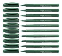 Schneider 187912 fibre stylo topw riter 147, 0,6 mm, vert, lot de 10
