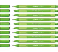 Schneider 187912 Fineliner de Line Up, 0,4 mm, vert fluo, Lot de 10