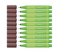 Schneider 191201 Fineliner de Link- it, Lot de 10, feutres de coloriage Marqueur pointe fine Standard topaz-brown
