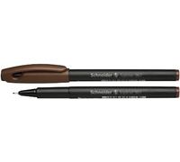 Schneider 196707 Stylo-feutre Pointe fine et précise 0,4 mm Marron Lot de 10