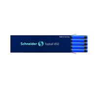 Schneider 8503 Topball 850 Stylo bille (format euro, épaisseur de trait 0,5 mm) Pack de 10 Bleu