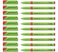 Schneider 9112 Lot De 10 Feutres Fins Topliner 911 Rouge