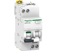 Schneider A9D02616 Interrupteur Fi/Ls Idpn N Vigi 1P+N 16 a C Charge 10 Ma Type a 6 Ka