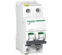 Schneider A9F03210 Disjoncteur iC60N 2P 10A B Charakteristik Blanc