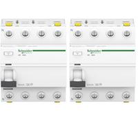 Schneider A9Z21440 Disjoncteur différentiel iID, 4P, 40A, 30mA type A, Blanc (Lot de 2)