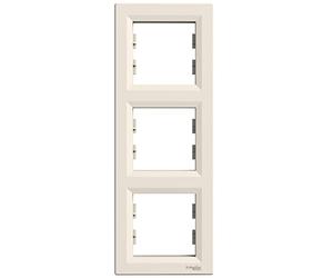 Schneider Asfora Triple Cadre vertical crème EPH5810323