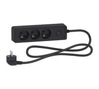 Rallonge Multiprise SCHNEIDER 3 Prises 2P+T Anthracite 1,5m