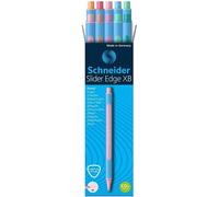 Schneider Boîte 10 Stylo À Bille Slider Edge Xb Pastel Assorti