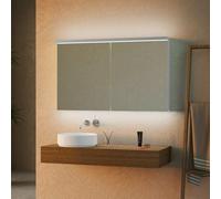 Schneider BORDO Armoire de toilette, 2 portes, 188.120.02.50, ALU1 120/2/TW