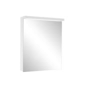 Schneider BORDO TW Armoire de toilette avec éclairage LED, 1 porte butoir réversible, prise à droite, 59,5x72,6x17,8cm, 188.062.01.50, Exécution: norme CH/corps argent anodisÃ©