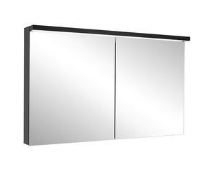 Schneider BORDO TW Armoire de toilette avec éclairage LED, 2 portes, 99,5x72,6x17,8cm, 188.100.02.44, Exécution: norme EU/corps noir mat