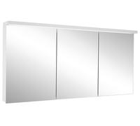 Schneider BORDO TW Armoire de toilette avec éclairage LED, 3 portes de même taille, 149,5x72,6x17,8cm, 188.151.02.50, Exécution: norme UE/corps argent anodisÃ©