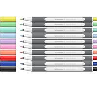 Schneider Feutres pinceaux Brushpen Paint-It 070 Lot de 10, pointe flexible, couleurs vives
