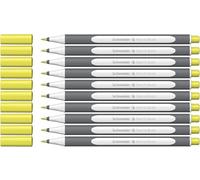 Schneider Brushpen Paint-It 070 Lot de 10 feutres pinceaux de qualité supérieure avec pointe flexible et couleurs vives pour la calligraphie, le lettrage à la main et plus encore Vert pastel