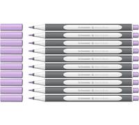 Schneider Brushpen Paint-It 070 Lot de 10 feutres pinceaux de qualité supérieure avec pointe flexible et couleurs vives pour la calligraphie, le lettrage à la main et plus encore Violet pastel