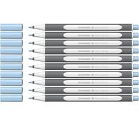 Schneider Brushpen Paint-It 070 Lot de 10 stylos pinceaux de qualité supérieure avec pointe flexible et couleurs vives pour la calligraphie, le lettrage à la main et plus encore Bleu pastel