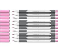 Schneider Brushpen Paint-It 070 Lot de 10 stylos pinceaux de qualité supérieure avec pointe flexible et couleurs vives pour la calligraphie, le lettrage à la main et plus encore Rose pastel