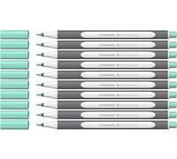 Schneider Brushpen Paint-It 070 Lot de 10 stylos pinceaux de qualité supérieure avec pointe flexible et couleurs vives pour la calligraphie, le lettrage à la main et plus encore Turquoise pastel