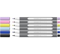 Schneider Brushpen Paint-It 070 Lot de 6 stylos pinceaux de qualité supérieure avec pointe flexible et couleurs vives pour la calligraphie, le lettrage à la main et plus encore