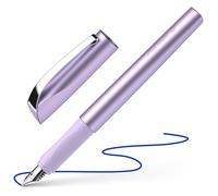 Schneider Ceod Shiny 168656 Stylo plume pour droitiers et gauchers Plume M avec cartouche d'encre bleu roi Violet