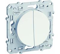 SCHNEIDER ELECTRIC Double interrupteur ou double Va et Vient Odace 230 V blanc