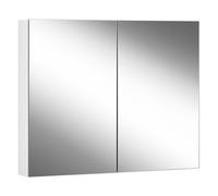 Schneider EASY Armoire de toilette, sans éclairage, 2 portes, charnières à gauche et à droite, 995x120x700mm, 177.100.02.02, Exécution: Norme UE/prise de courant à gauche et à droite en bas de la paro