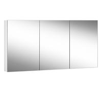 Schneider EASY Armoire de toilette, sans éclairage, 3 portes 50/50/50cm, charnières à gauche/gauche et droite, 1495x120x700mm, 177.151.02.02, Exécution: Norme UE/prise de courant à gauche et à droite