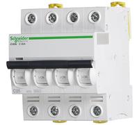Schneider electric a9 F74425 iC60 N disjoncteur, acti9, Courbure C, 4P, 85 mm hauteur x 72 mm largeur x 78.5 mm profondeur, 25 A Courant, 50/60 Hz, Blanc