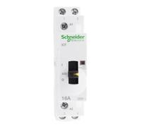 Schneider Electric Contacteur à commande manuelle A9C23712 Acti9 16 A 2NO 230-240 VCA 50 Hz Blanc